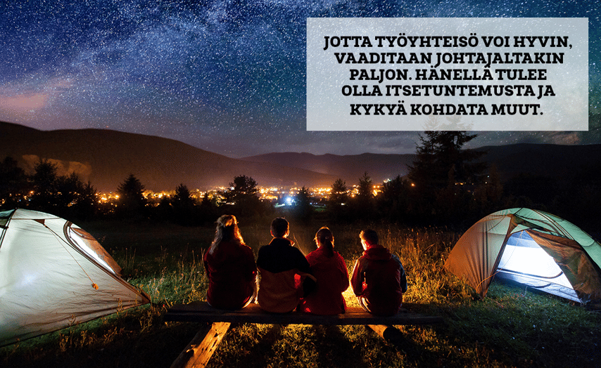 Johtaja voi parantaa yhteistä työhyvinvointia omilla taidoillaan