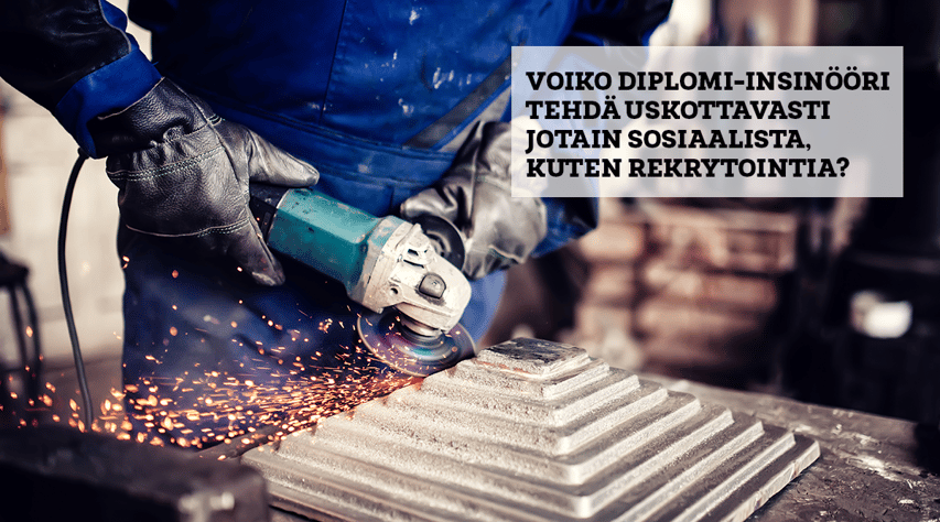 Juuri se itselle oikea työ löytyy usein sattumalta