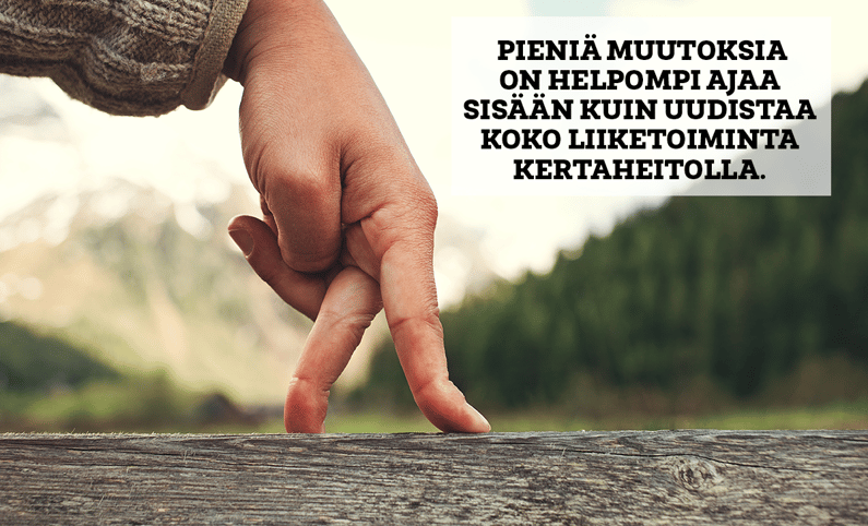 Pitkäjänteinen menestys syntyy organisaation uudistumiskyvystä