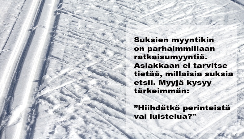 Myyjän tehtävä on myydä
